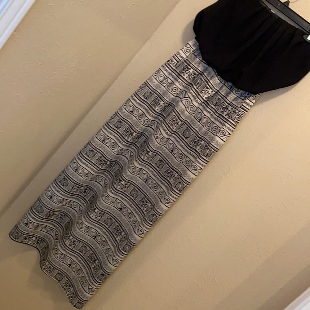 JUN & MIN strapless maxi dress